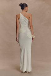 Teneika Crochet Knit Maxi Dress - Ivory